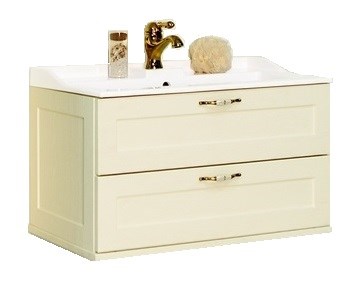 Тумба под раковину AQUATON Леон 80 подвесная, дуб бежевый (1A186301LBPR0) 1A186301LBPR0