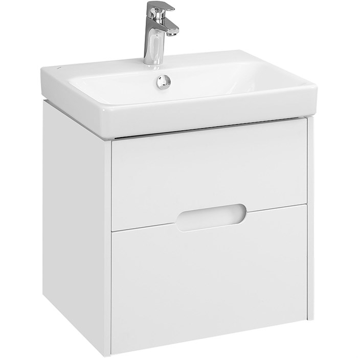 Тумба под раковину Aquaton Оливия 55 подвесная, цвет белый матовый (1A254201OL010) 1A254201OL010