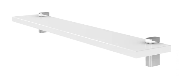 Стеклянная полка Aquaton 65, 65*12*1см, глянец, хром (1A110203XX010) 1A110203XX010
