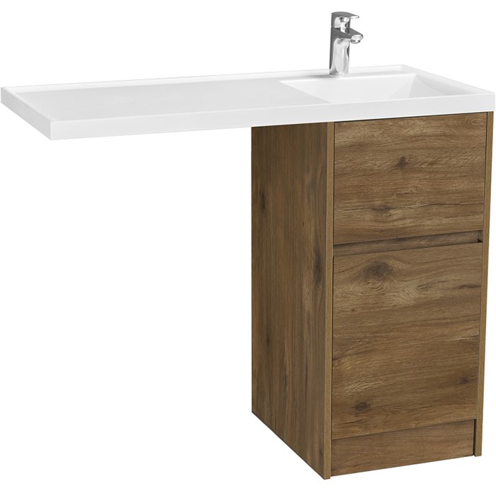 Тумба под раковину Aquaton Лондри 40 без фасада, дуб рустикальный (1A267001LHDR0) 1A267001LHDR0
