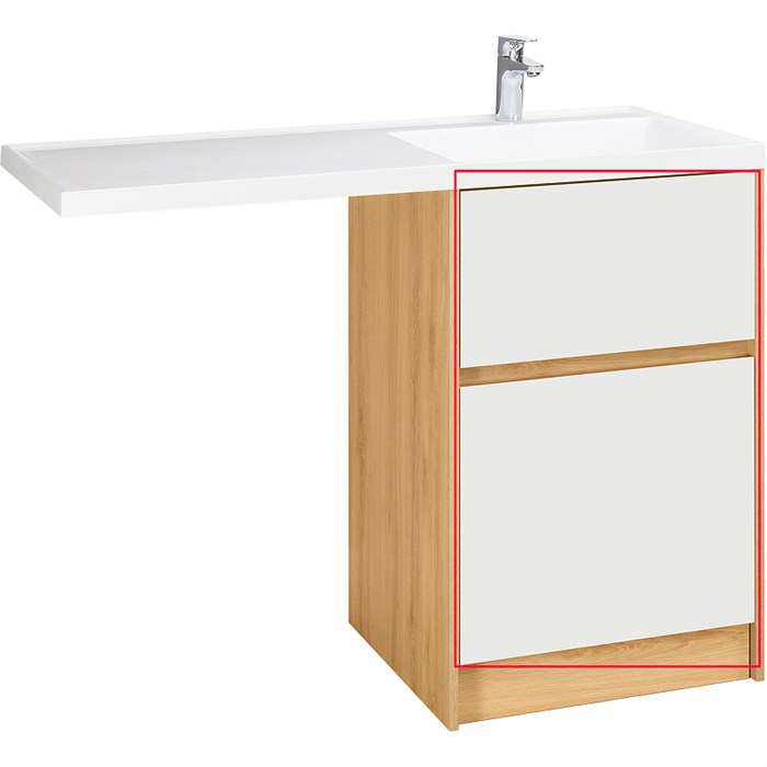 Фасад для тумбы Aquaton Лондри 60 Белый (1A274801LH010) 1A274801LH010