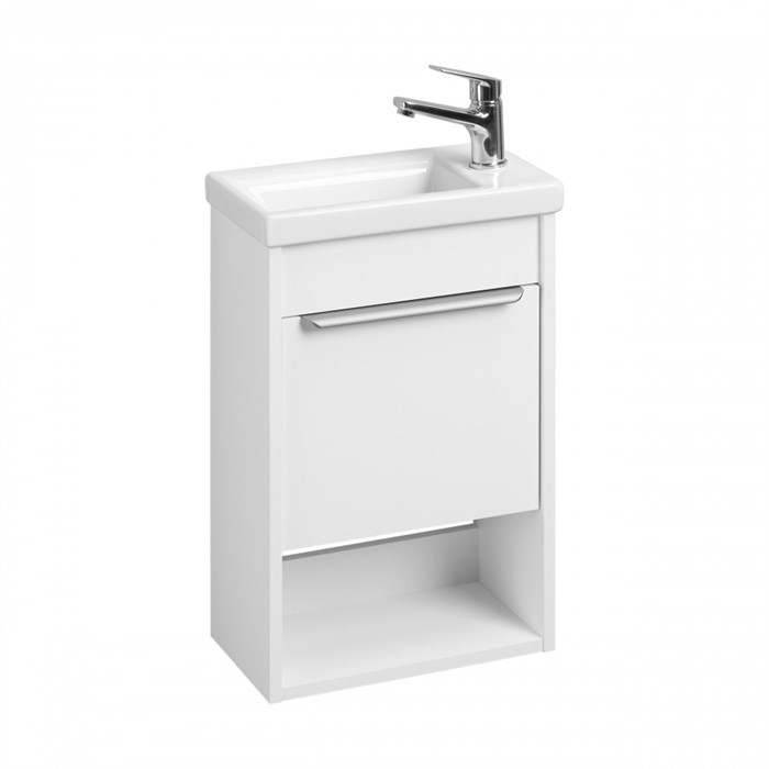 Тумба под раковину AQUATON Хоуп 40, подвесная, 1 створка, белый матовый (1A287101HP2B0) 1A287101HP2B0