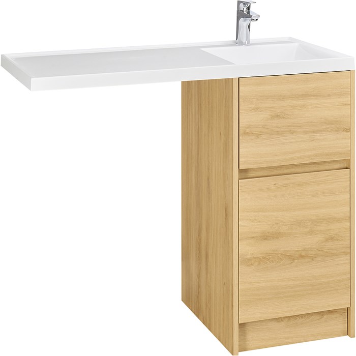 Тумба под раковину Aquaton Лондри 40 без фасада, дуб Сантана (1A267001LH0C0) 1A267001LH0C0