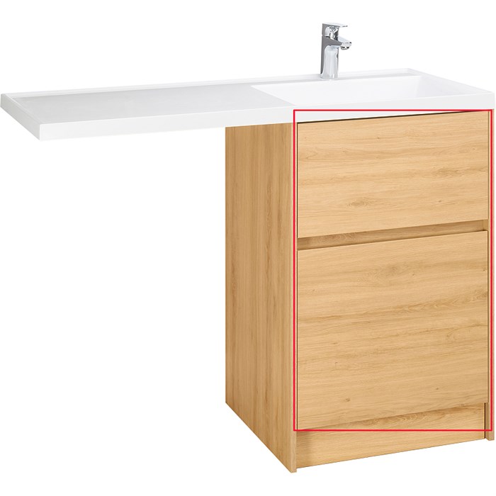 Фасад для тумбы Aquaton Лондри 60 Дуб Сантана (1A274801LH0C0) 1A274801LH0C0