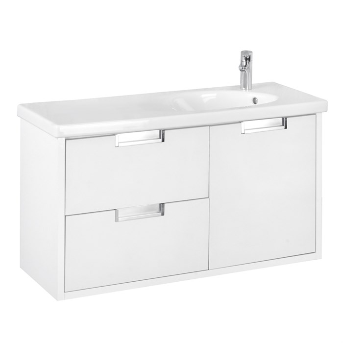 Тумба под раковину Roca Etna 100 см, подвесная, белый глянец (7.8573.0.280.6) 7.8573.0.280.6