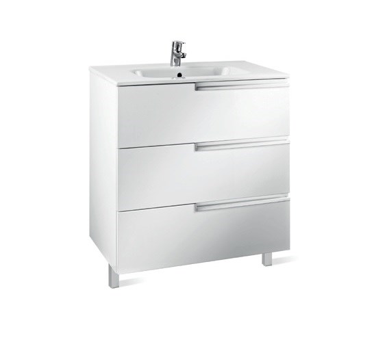 Тумба под раковину Roca Victoria Nord Ice Edition 80, подвесная, белый (ZRU9302835) Z.RU93.0.283.5