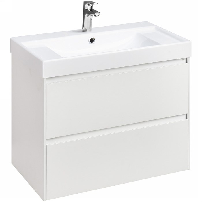 Тумба под раковину Roca Ona 800 подвесная, 2 ящика, белый матовый (A857630509) A857630509