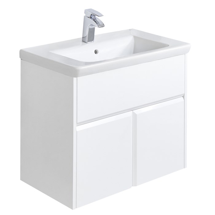 Тумба под раковину Roca Up 80 см, подвесная, белый глянец (Z.RU93.0.301.2) Z.RU93.0.301.2