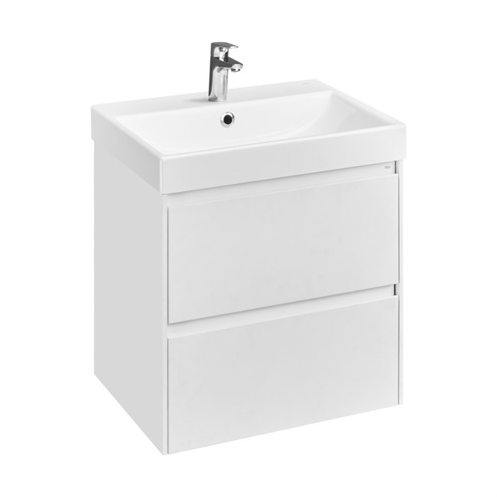Тумба под раковину Roca Ona 600 подвесная, 2 ящика, белый матовый (A857613509) A857613509