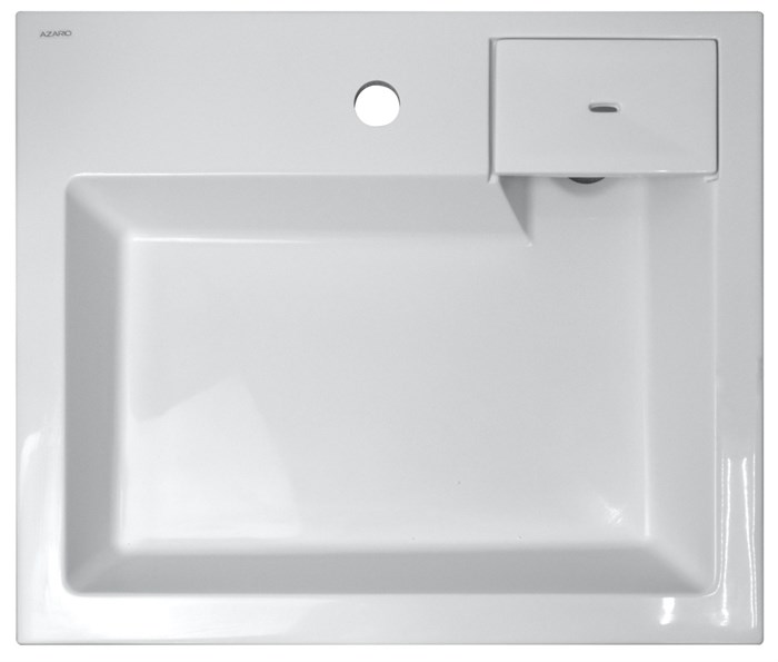 Раковина подвесная AZARIO Etna 600х500х110 литьевой мрамор, белая (CS00078303) CS00078303