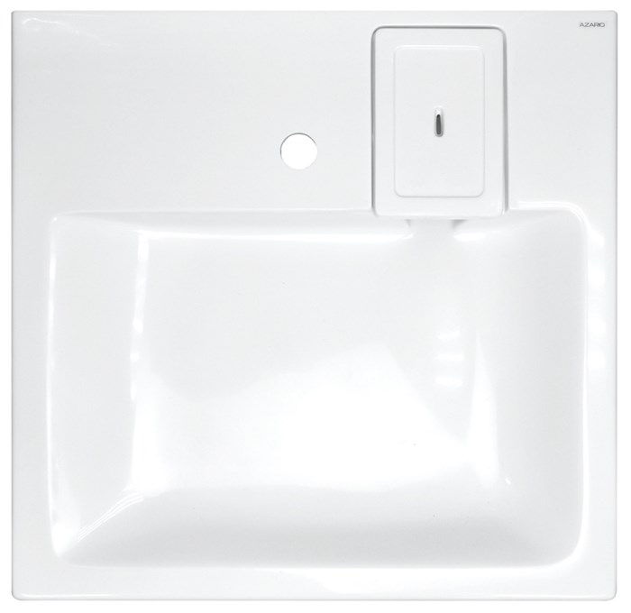 Раковина подвесная AZARIO Beta 600х583х90 литьевой мрамор, белая (CS00078301) CS00078301