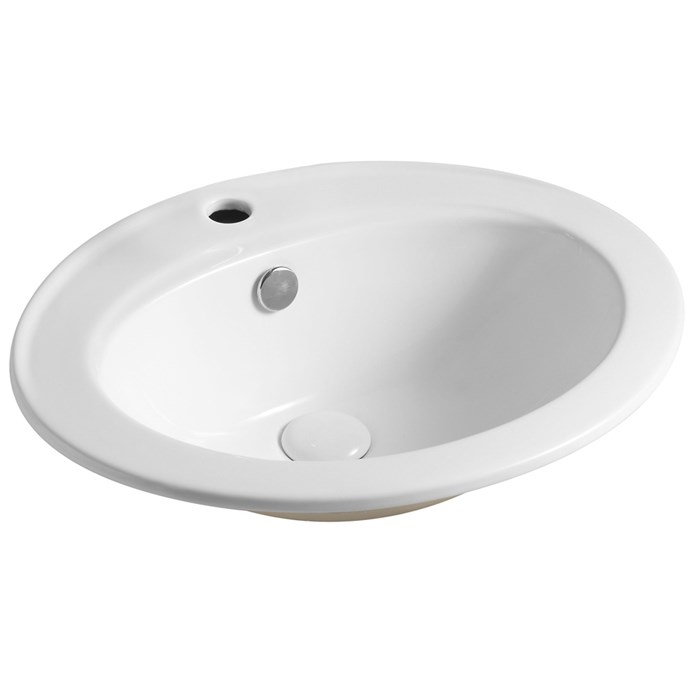 Раковина Azario 560х490х200 встраиваемая сверху, белая (AZ-T808) AZ-T808