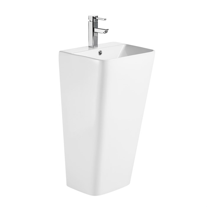 Раковина напольная AZARIO FRETTA SQUARE 440х380х835 отдельностоящая прямоугольная (AZ-302) AZ-302