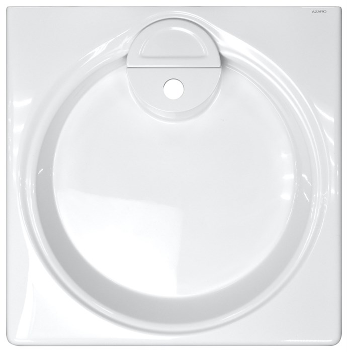 Раковина подвесная Azario Lindi 597х595х90 литьевой мрамор, белый (CS00078504) CS00078504