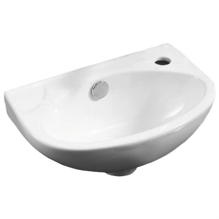 Раковина Azario 37 х25х15 угловая, белая (AZ-41203) AZ-41203