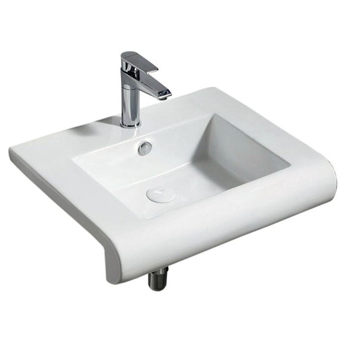 Раковина Azario 60,5х48,5х17 подвесная, белый (AZ-40032-605) AZ-40032-605