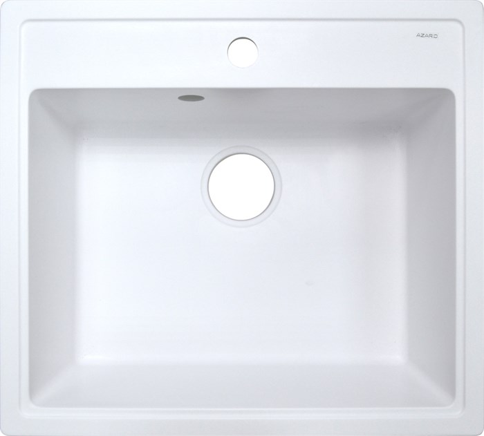 Кухонная мойка AZARIO Litos 570x505x200 искусственный мрамор, цвет Белый (CS00078321) CS00078321
