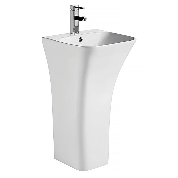 Раковина напольная AZARIO FRETTA SQUARE 450х435х835 отдельностоящая, прямоугольная (AZ-315) AZ-315