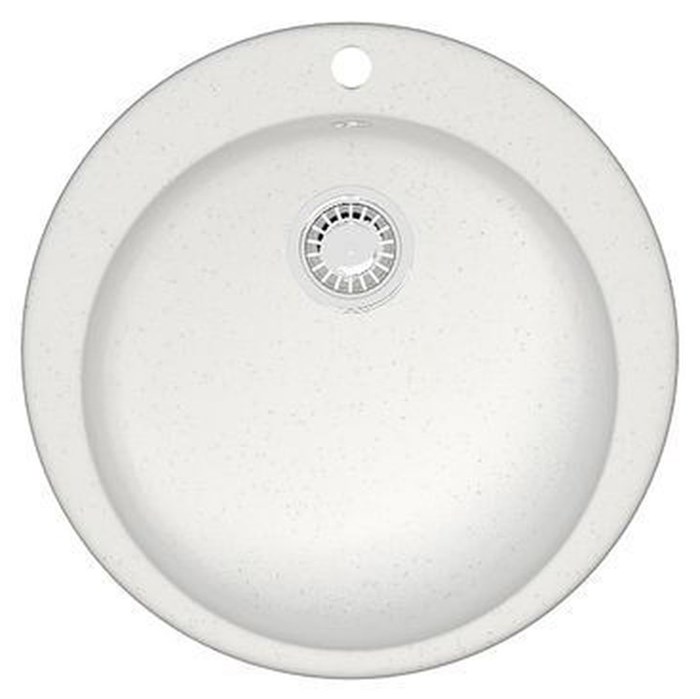 Кухонная мойка AZARIO Vital 507x507x200 искусственный мрамор, цвет Белый (CS00078342) CS00078342