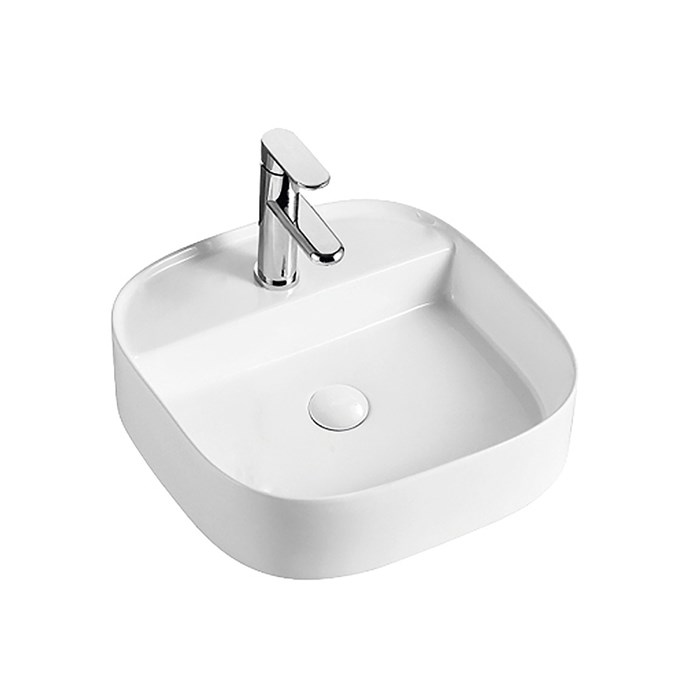 Раковина накладная Azario 450х450х120 округлая, белый глянец (AZ-2204) AZ-2204