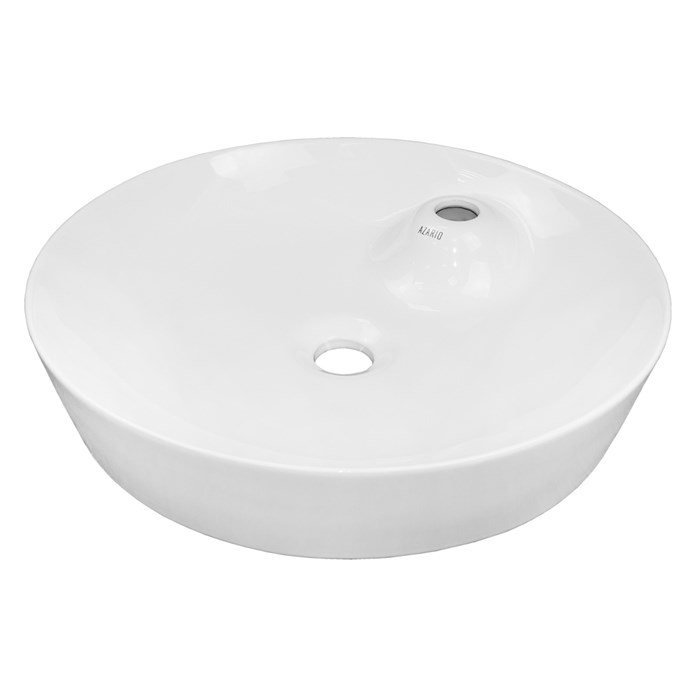 Раковина накладная Azario 480х480х95 круглая, белый глянец (AZ-3202) AZ-3202