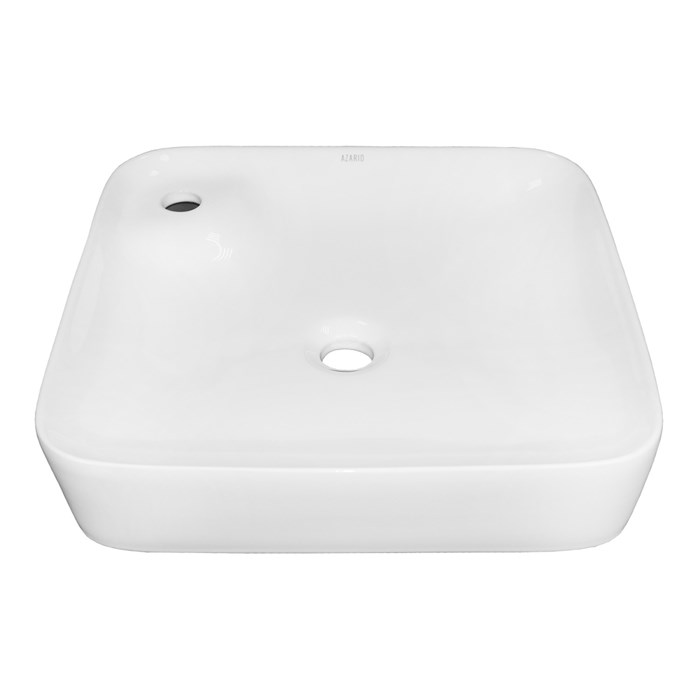 Раковина накладная Azario 460x460x100 квадратная, белый глянец (AZ-2181) AZ-2181