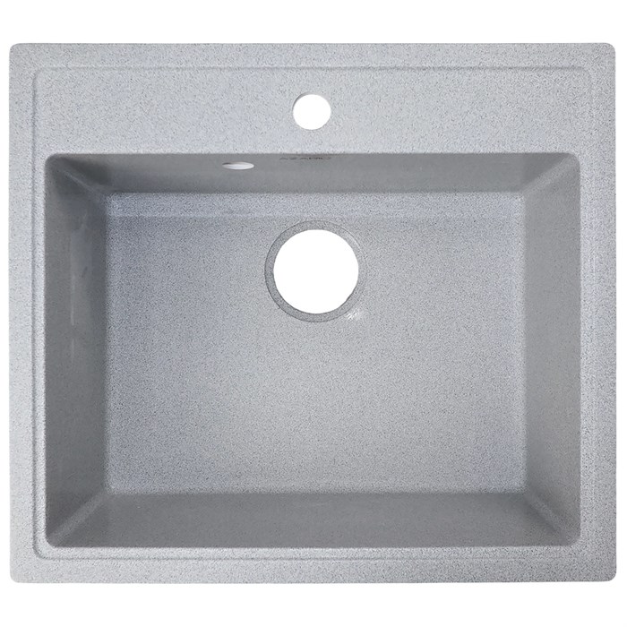 Кухонная мойка AZARIO Onda 565x505x200 искусственный мрамор, сифон в комплекте, цвет серый (CS00105223) CS00105223