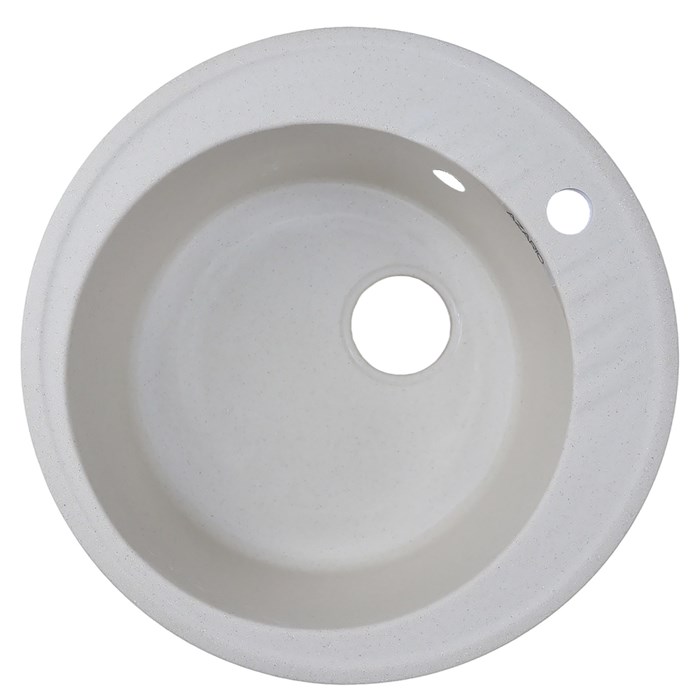 Кухонная мойка AZARIO Solo 505x505x190 искусственный мрамор, сифон в комплекте, цвет бежевый (CS00105232) CS00105232