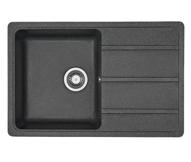 Кухонная мойка AQUATON Аманда, графит (1A712832AD210) 1A712832AD210