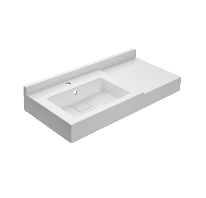 Раковина - столешница AQUATON Сакура 1000, белая (1A71973KSK010) 1A71973KSK010
