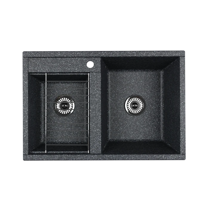 Кухонная Мойка Делия 78 DBL  (Графит)NEW 1A723132DE210