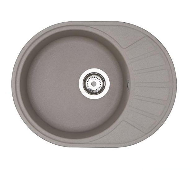 Кухонная мойка AQUATON Чезана, цвет серый шелк (1A711232CS250) 1A711232CS250