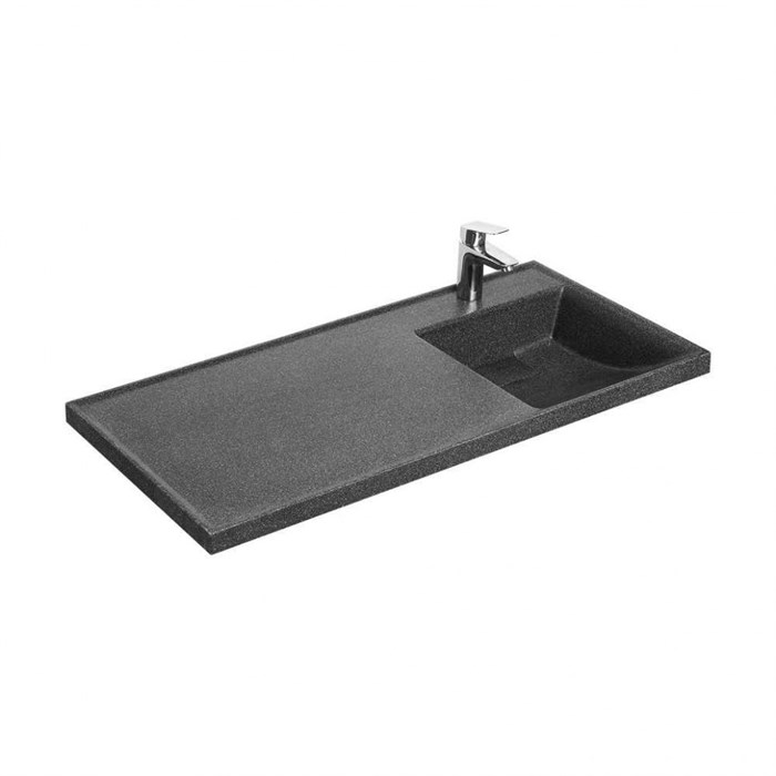 Раковина - столешница AQUATON Лондри 1050, правая, графит (1A72223KLH21R) 1A72223KLH21R