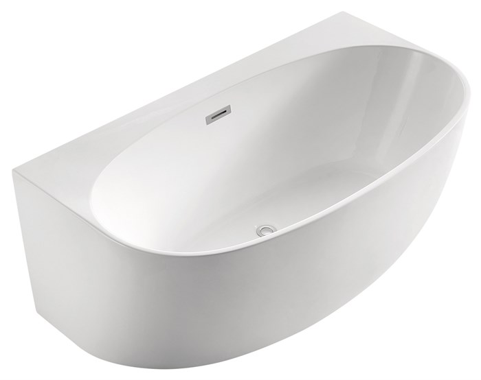 Ванна акриловая Azario Cambridge 1800X880X580, пристенная, в комплекте с сифоном и металлической рамой CAM18090