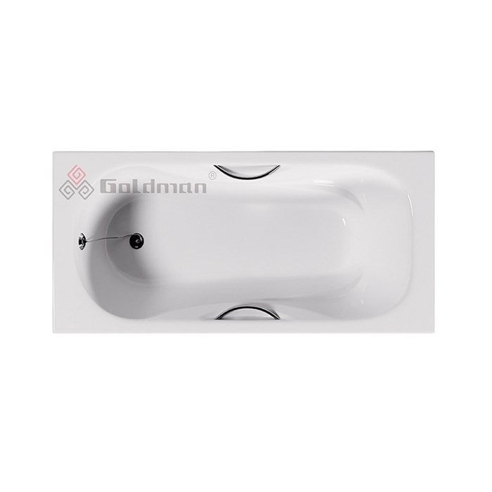 Ванна чугунная  Goldman Donni 170х80х42, с ножками и ручками Donni 170*80*42