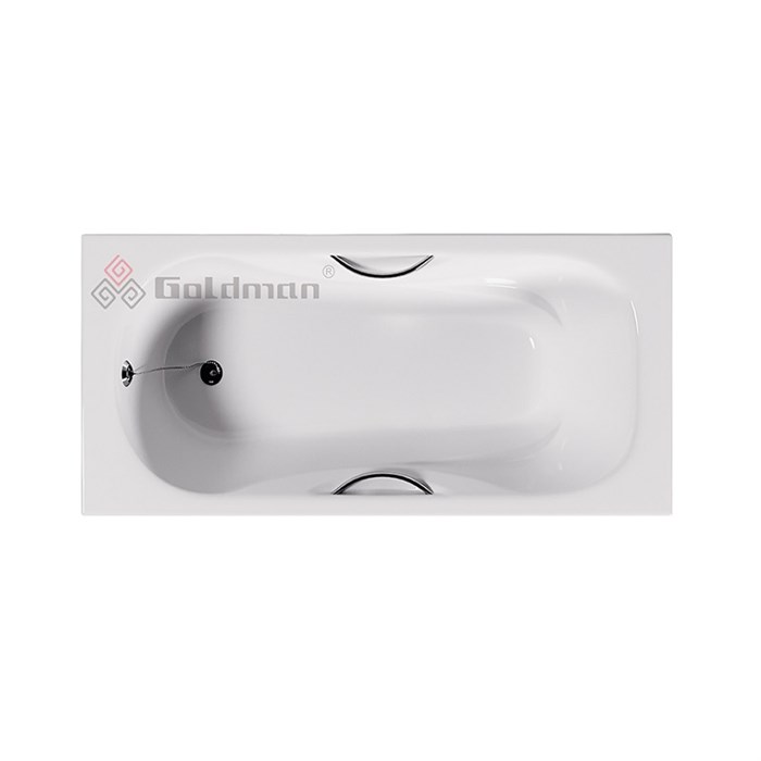 Ванна чугунная Goldman Donni 150х75х42, с ножками и ручками Donni 150*75*41