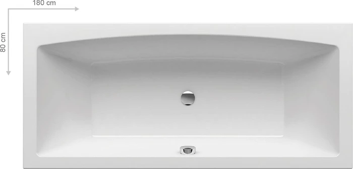 Ванна FORMY 02 180x80 белая C891000000