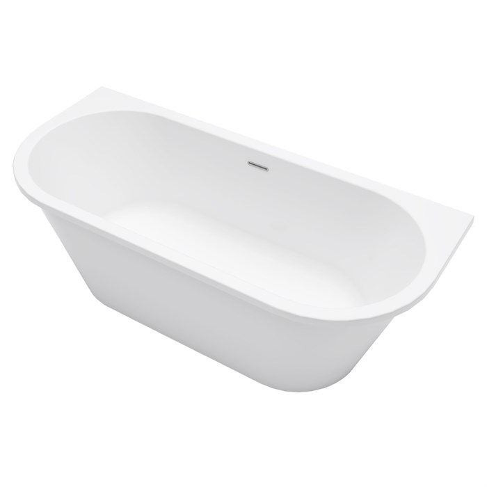 Ванна акриловая Azario ELCON 1700x750x580 пристенная, в комплекте с сифоном и металлической рамой (ELC17075) ELC17075