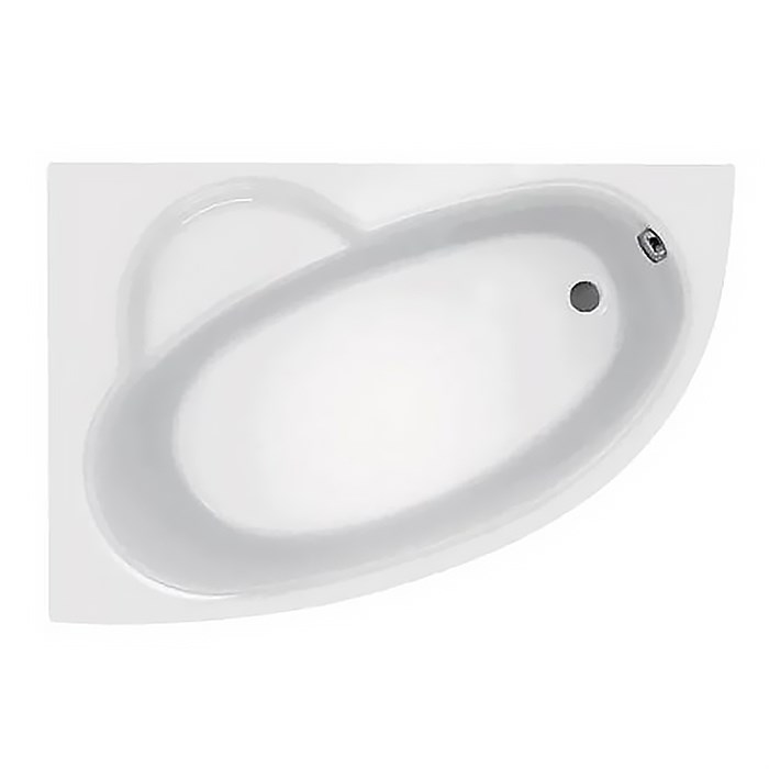 Ванна акриловая Roca WELNA асимметричная 160х100 леввосторонняя, белая (7.2486.4.200.0) 7.2486.4.200.0