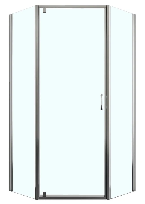 Душевое ограждение Azario DALLAS 100х100х200 хром, 5мм прозрачное стекло AZ-112P 100*100