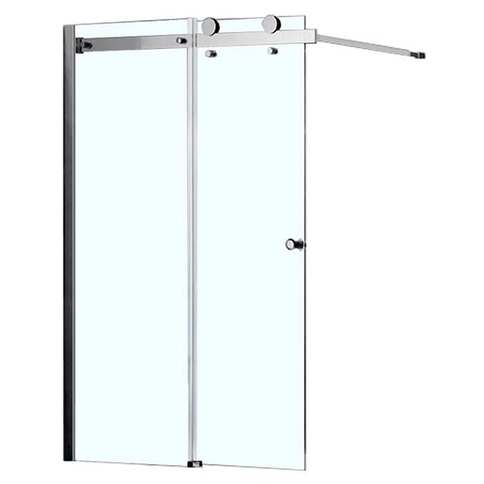 Шторка для ванны Azario CARLEON 100х150 раздвижная, прозрачное стекло 6 мм, цвет профиля хром (AZ-NKB6121 1000) AZ-NKB6121 1000