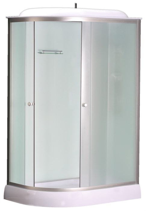 Душевая кабина LORANTO 120х80х215 с низким поддоном 13 см, белое закаленное стекло 4 мм, профиль хром (CS-66121R F 120) CS-66121R F 120