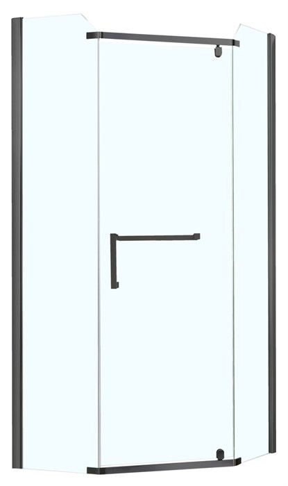 Душевое ограждение AZARIO EDMONTON 900х900х2000 стекло прозрачное 8 мм. профиль черный (AZ-NNC3231-1 900 BLACK) AZ-NNC3231-1 900 BLACK