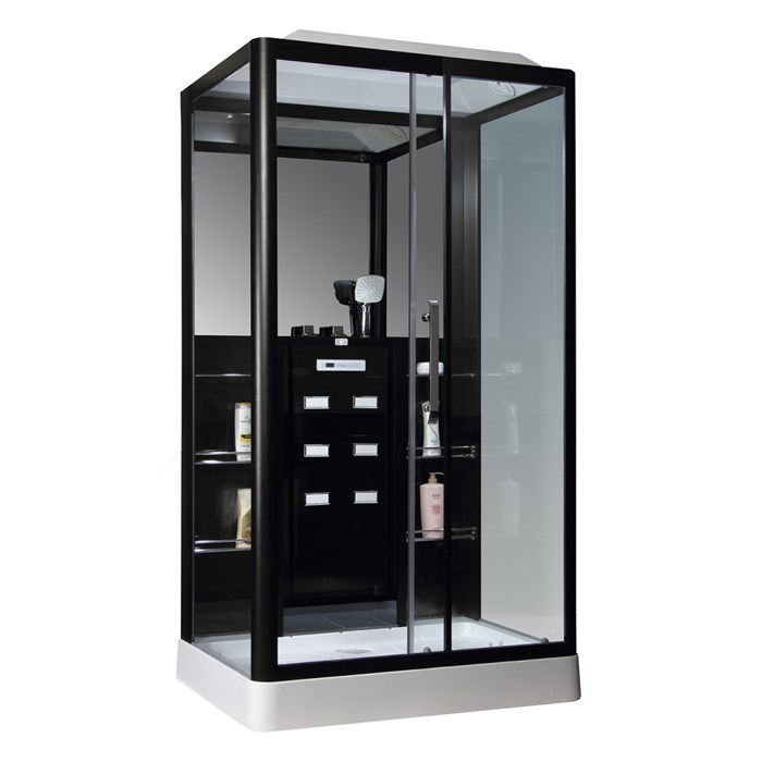 Душевая кабина Loranto Selak CS 127-3A R 90х120х235 правосторонняя, прозрачное стекло 6 мм., профиль черный (CS00035779) CS00035779