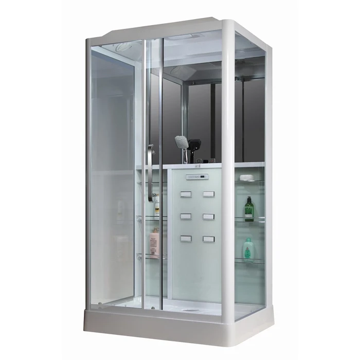 Душевая кабина Loranto CS 129 L 90*150*235 левосторонняя, прозрачное стекло 6 мм., профиль белый (00054491) 00054491