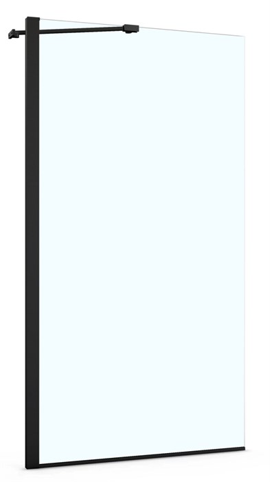 Шторка для ванны Azario MERRIT 800х1400, покрытие Easy Clean, прозрачное стекло 6 мм, цвет профиля черный (AZ-NF6310-1 800 BLACK) AZ-NF6310-1 800 BLACK