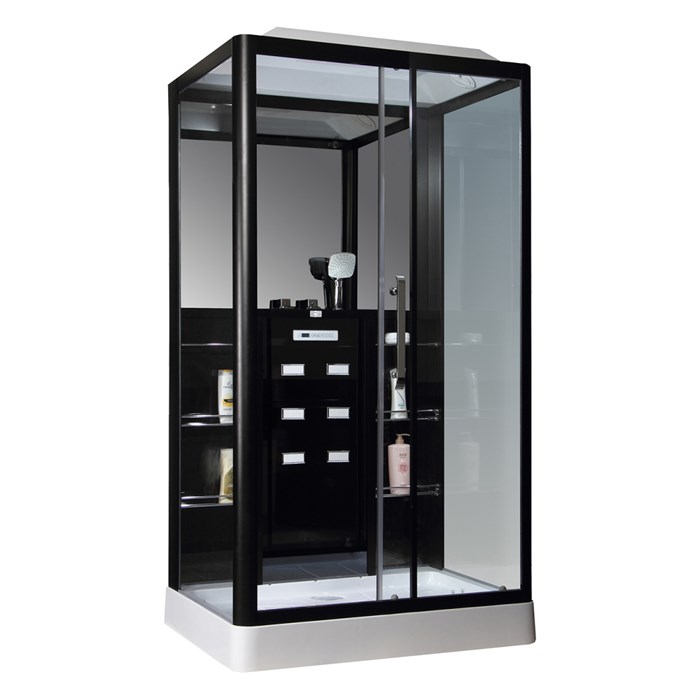 Душевая кабина Loranto CS 129 3A R 90*150*235 правосторонняя, прозрачное стекло 6 мм., профиль черный (00054496) 00054496