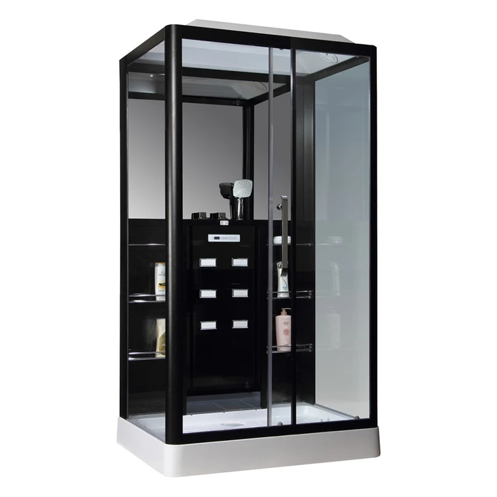 Душевая кабина Loranto CS 129 3A R 90*150*235 правосторонняя, прозрачное стекло 6 мм., профиль черный (00054496) 00054496