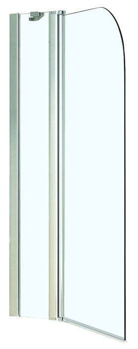 Шторка для ванны Azario MERRIT 1100(700+400)х1400 прозрачное стекло 6 мм, покрытие EASY CLEAN, цвет профиля серебро (AZ-NF6221 1100) AZ-NF6221 1100