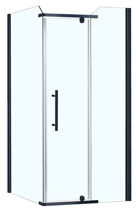 Душевое ограждение AZARIO EDMONTON 900х900х2000 стекло прозрачное 8 мм, профиль черный (AZ-NNC1231 900 BLACK) AZ-NNC1231 900 BLACK
